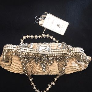 Besso Snakeskin Swarovski Italian Luxury Bag